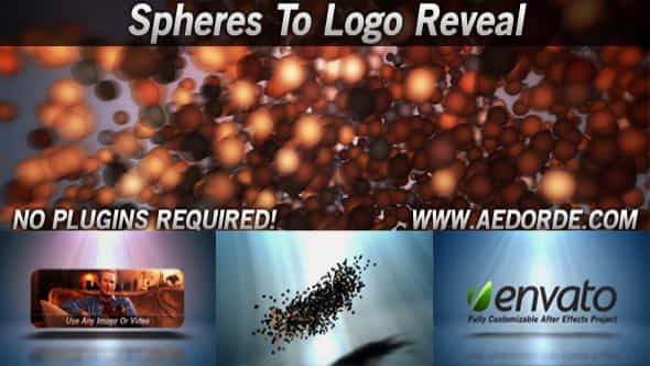 Spheres To Logo Reveal - VideoHive 842862
