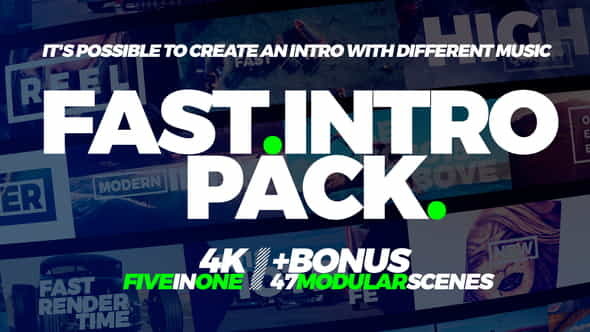Fast Intro Pack 5in1 - VideoHive 22008950
