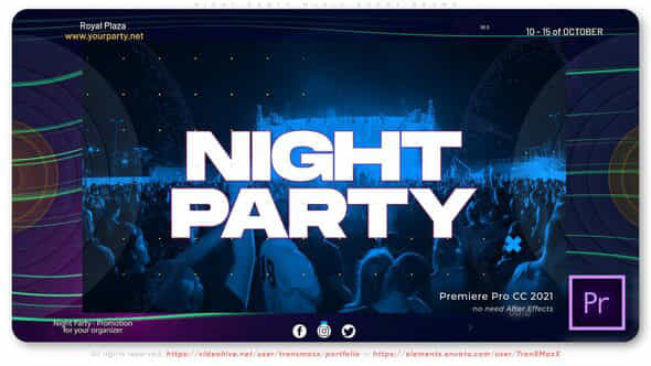 Night Party Music - VideoHive 39073278
