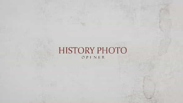 History Photo Opener - VideoHive 22816397