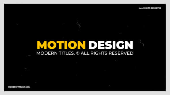 Modern Titles 10 - VideoHive 41227651