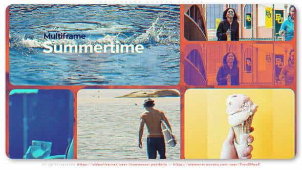 Multiframe Summer Opener - VideoHive 32694390