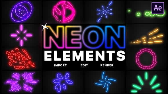Neon Elements | After Effects - VideoHive 24569896