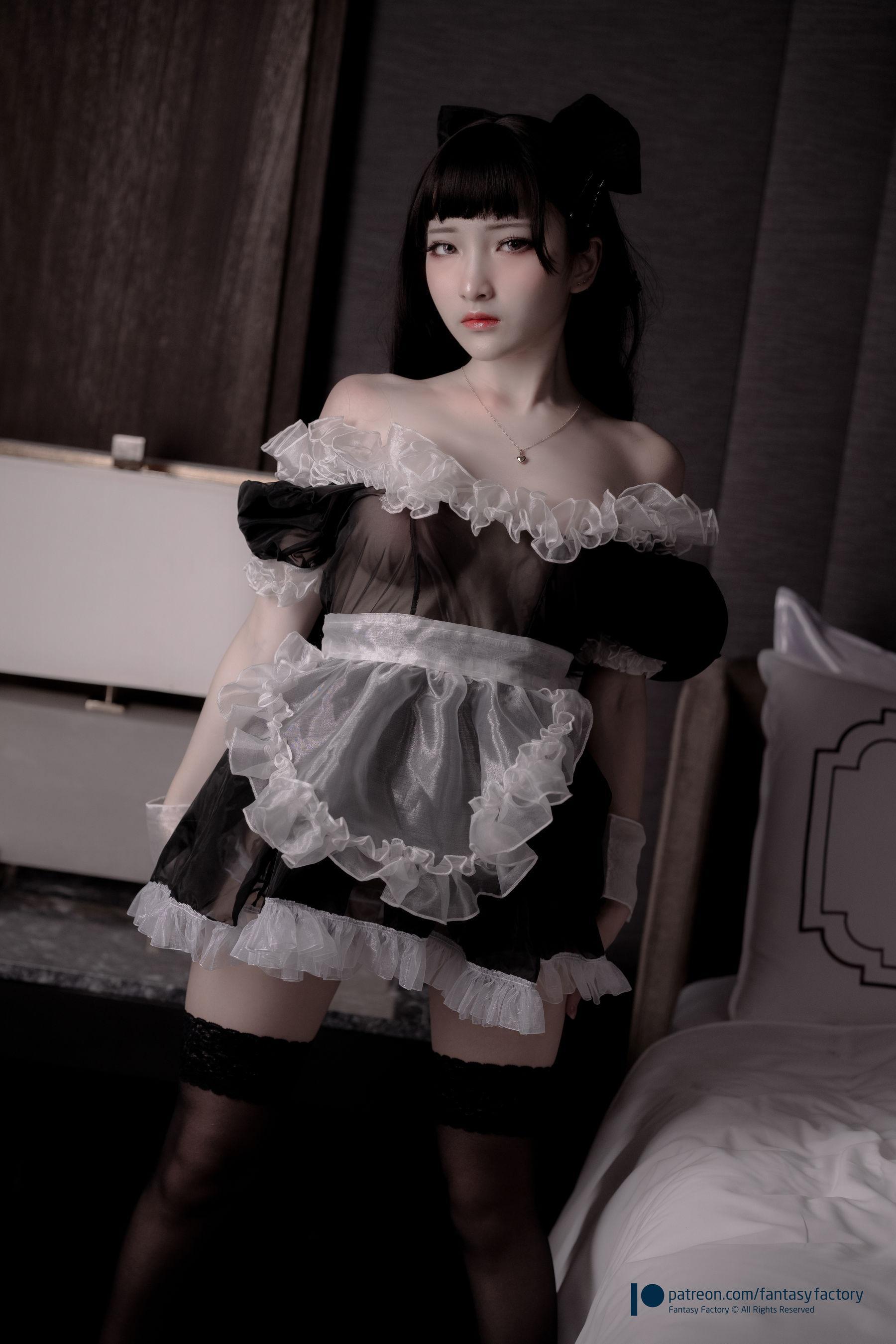 [Cosplay] 小丁 《Fantasy Factory》 – 女仆 JK 死库水(128)