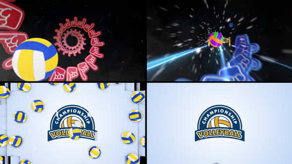 Volleyball Logo Reveal - VideoHive 48468241