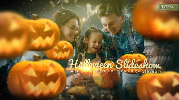 Happy Halloween Family Slideshow - VideoHive 34179868