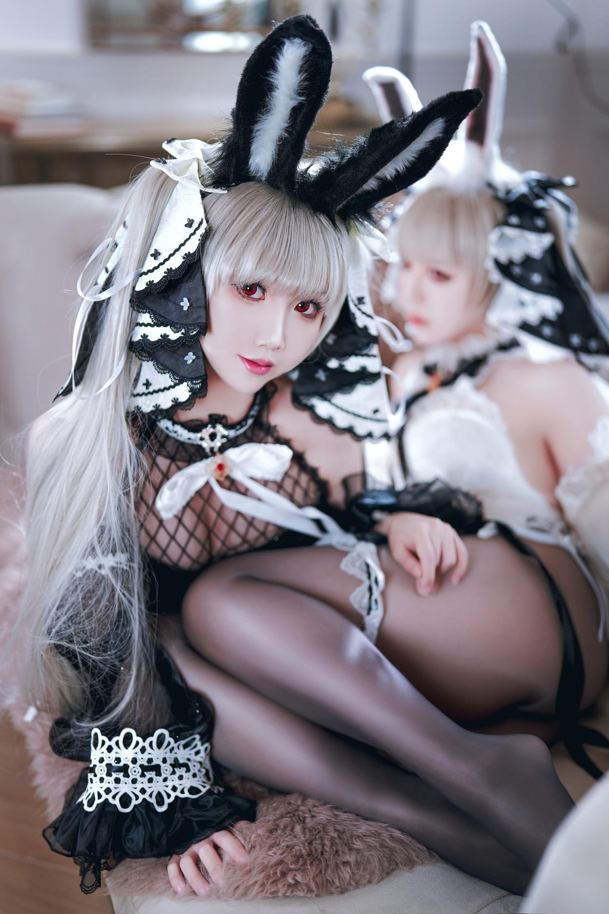 Cosplay 面饼仙儿 & 半半子Banbanko 碧蓝航线 可畏兔兔(1)