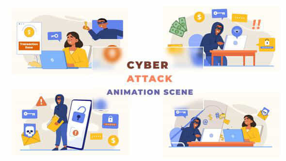 Cyber Attack Animation - VideoHive 42925530