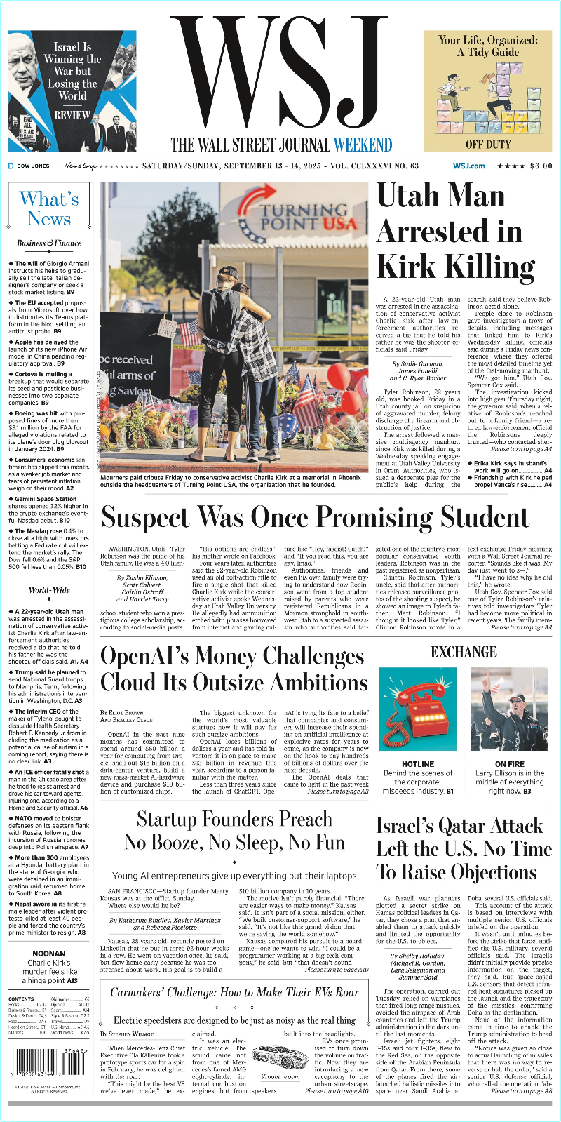 The Wall Street Journal Weekend September 13.14.2025