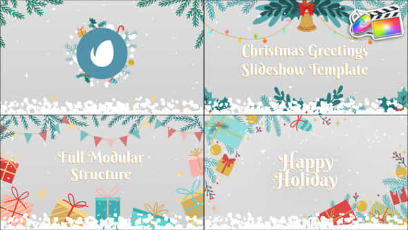 Christmas Greetings Slideshow - VideoHive 34803565