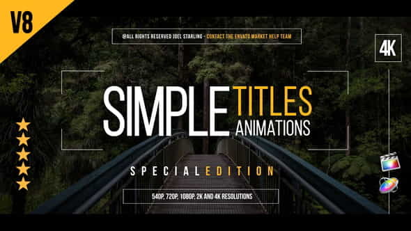 Gold Simple Titles (Special Version) - VideoHive 22449115