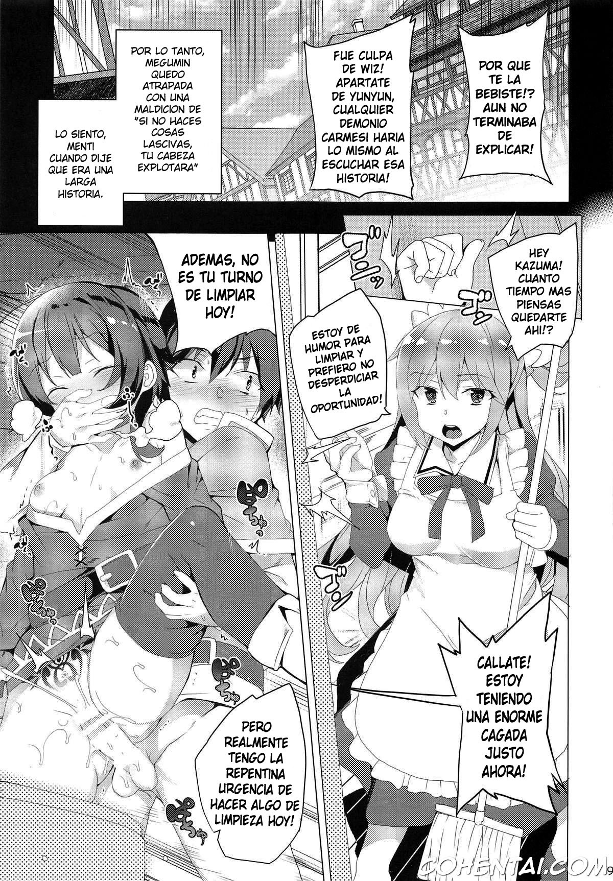 Inmon Megumin (Kono Subarashii Sekai ni Syukufuku o!) xxx comics manga porno doujin hentai español sexo 