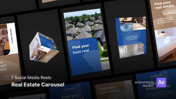 Reels Real Estate Carousel After Effects Project Files - VideoHive 59276833