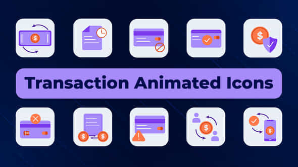 Transaction Animated Icons - VideoHive 50169862