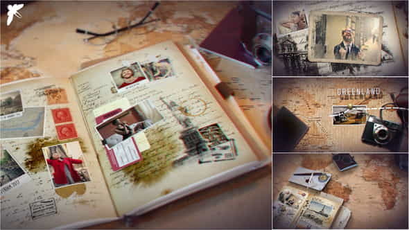 Vintage Travel Journal - VideoHive 21663188