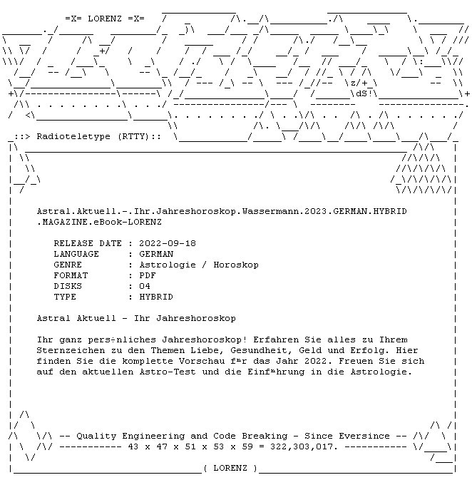 Astral.Aktuell. .Ihr.Jahreshoroskop.Wassermann.2023.GERMAN.HYBRID.MAGAZINE.eBook L...