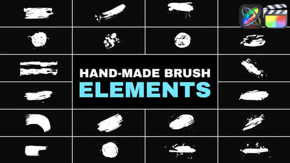 Hand Made Brush Elements For Fcpx - VideoHive 52221698