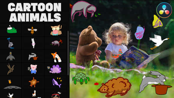 Cartoon Animals Animations - VideoHive 36181558
