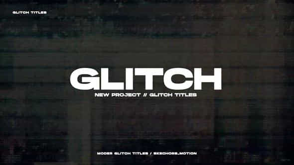 Glitch Titles - VideoHive 46210295