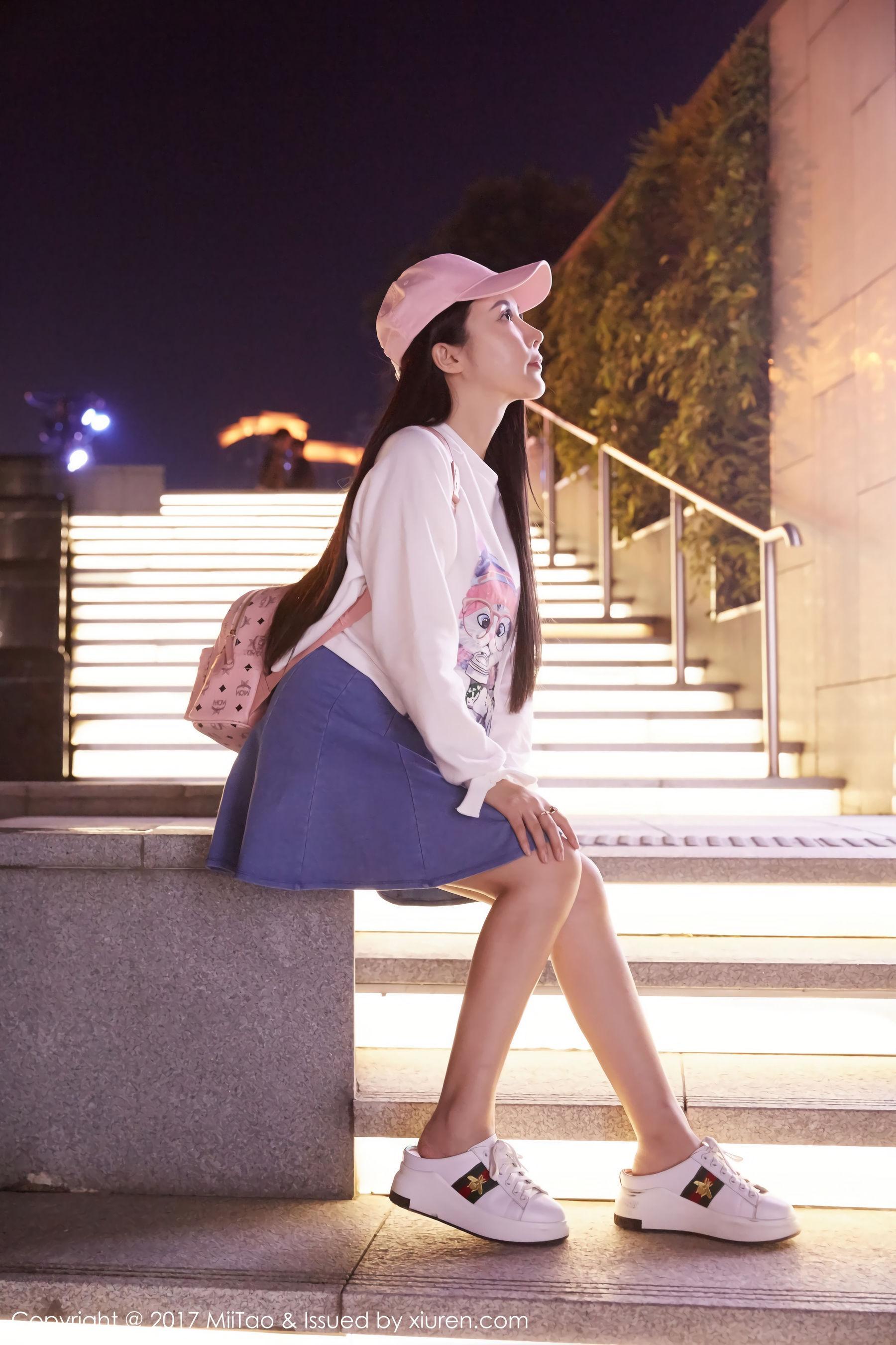 萱萱Cecilia《牛仔女神+街拍》 [蜜桃社MiiTao] Vol.084 写真集(49)