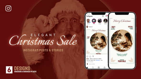 Merry Christmas Sale Instagram Pack - VideoHive 34212728