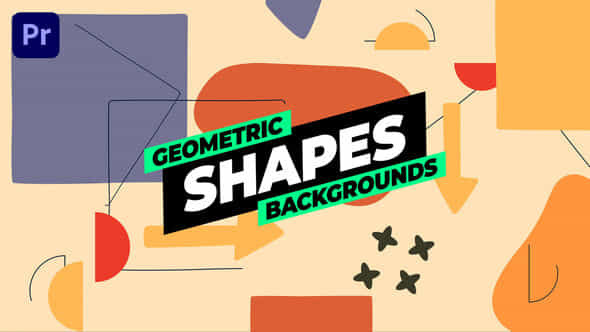 Geometric Shapes Backgrounds - VideoHive 52420281