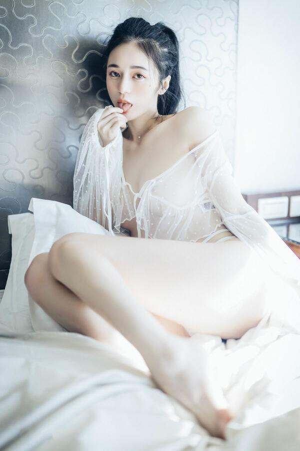 漂亮小姐姐辰辰居家透视白纱唯美图集(18)