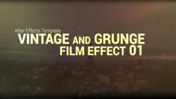 Vintage And Grunge Film Effect 01 - VideoHive 8570238