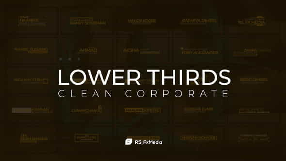 Lower Thirds | Clean Corporate - VideoHive 31846876