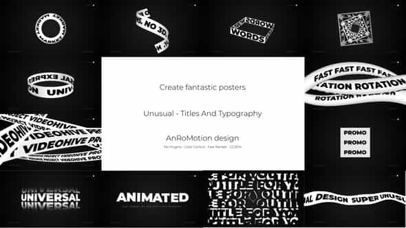 Unusual - Titles And Typography - VideoHive 24128336