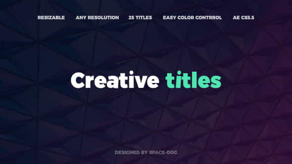 The Creative Titles | Abstract - VideoHive 19872344