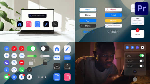Gadget Interface Elements For Premiere Pro - VideoHive 51076710