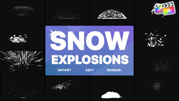 Snow Explosions - VideoHive 35119436