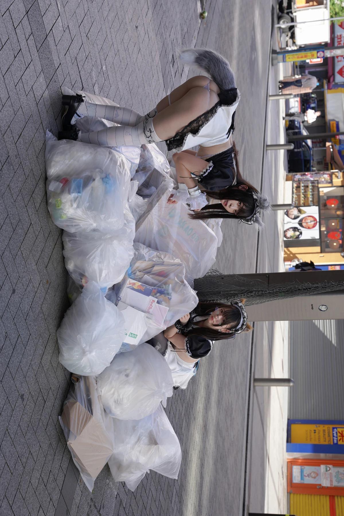 Sui Utatane うたたね翠, Mizuna Shione 水那しおね, 写真集 「野生のメイドがあらわれた！」 Set.03(19)