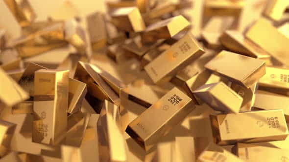 Gold Bars Drop - VideoHive 30861988