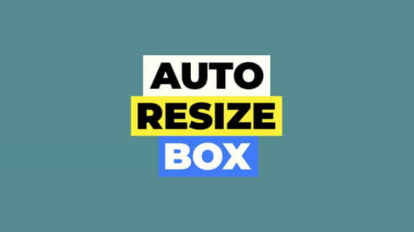 Auto-Resize Titles | After Effects - VideoHive 34116072