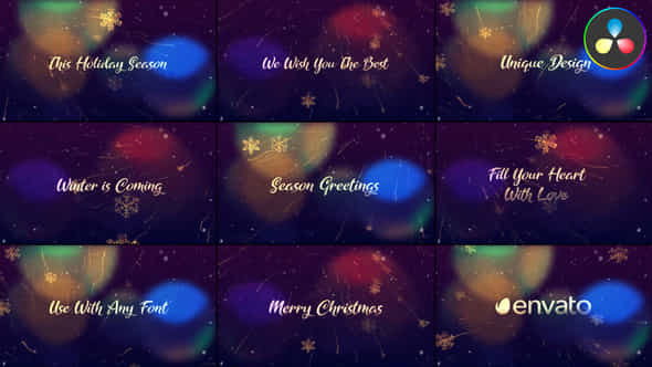 Christmas Magic For Davinci Resolve - VideoHive 49438397