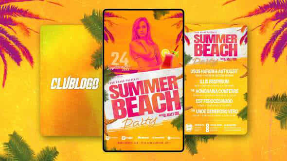 Animated Nightclub Flyer Template - VideoHive 59252381