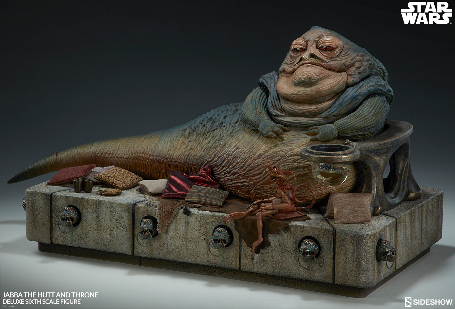 Star Wars Episode VI : Jabba the Hutt and throne - Deluxe Figure (Sideshow) Znrk2DY9_o