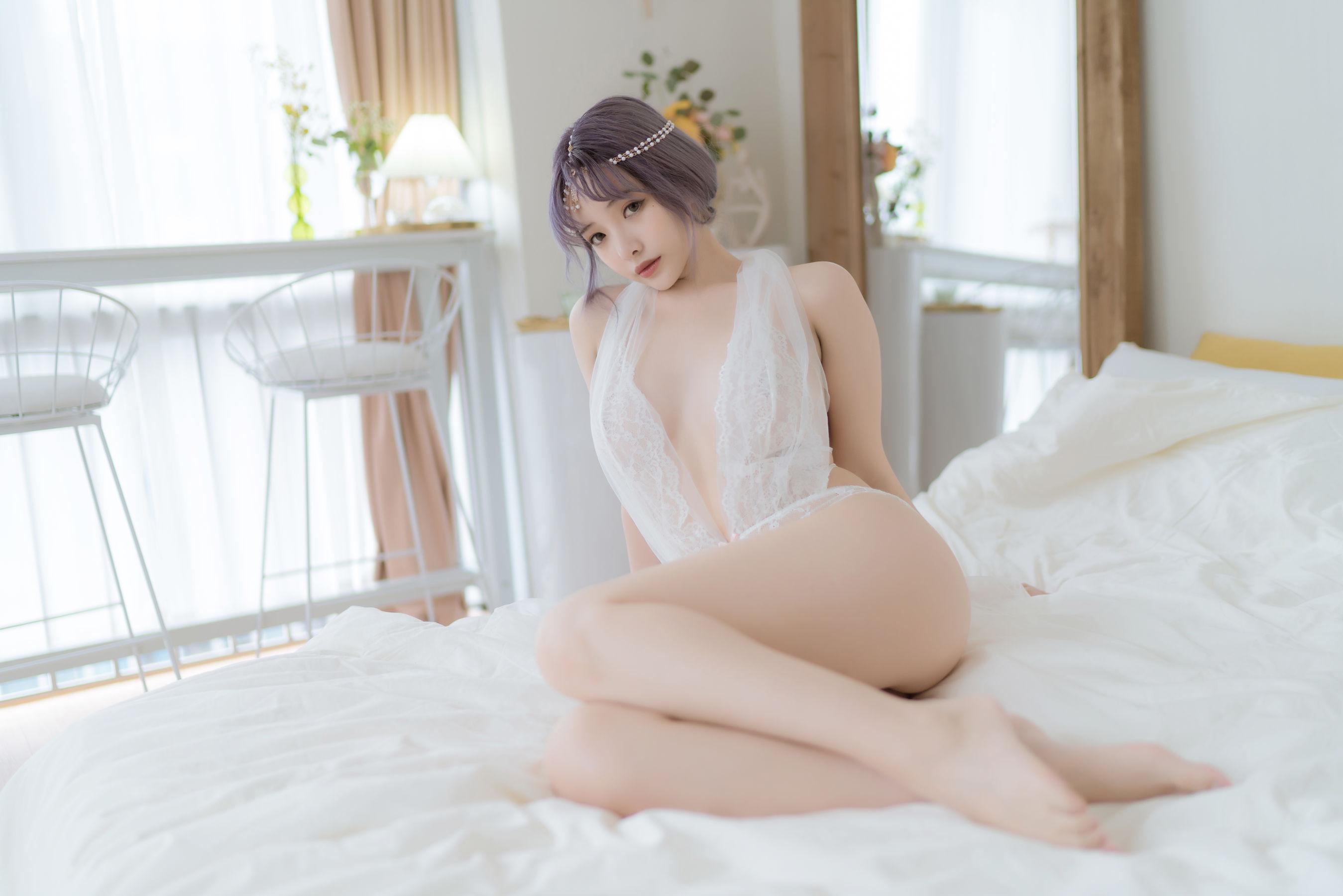 [COS写真] 动漫博主雯妹 – 白色希腊(26)