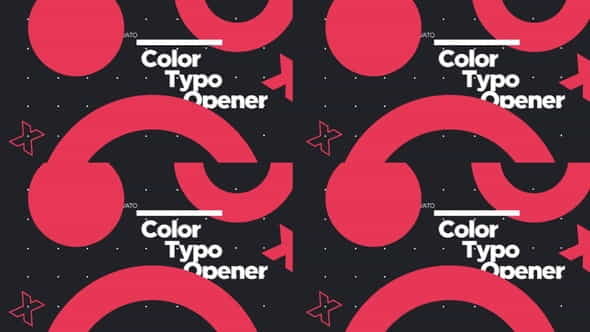 Colorful Typo Opener - VideoHive 29593043