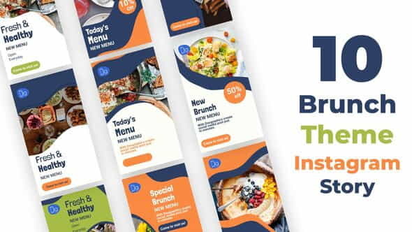 Brunch Theme Instagram Stories - VideoHive 34308651