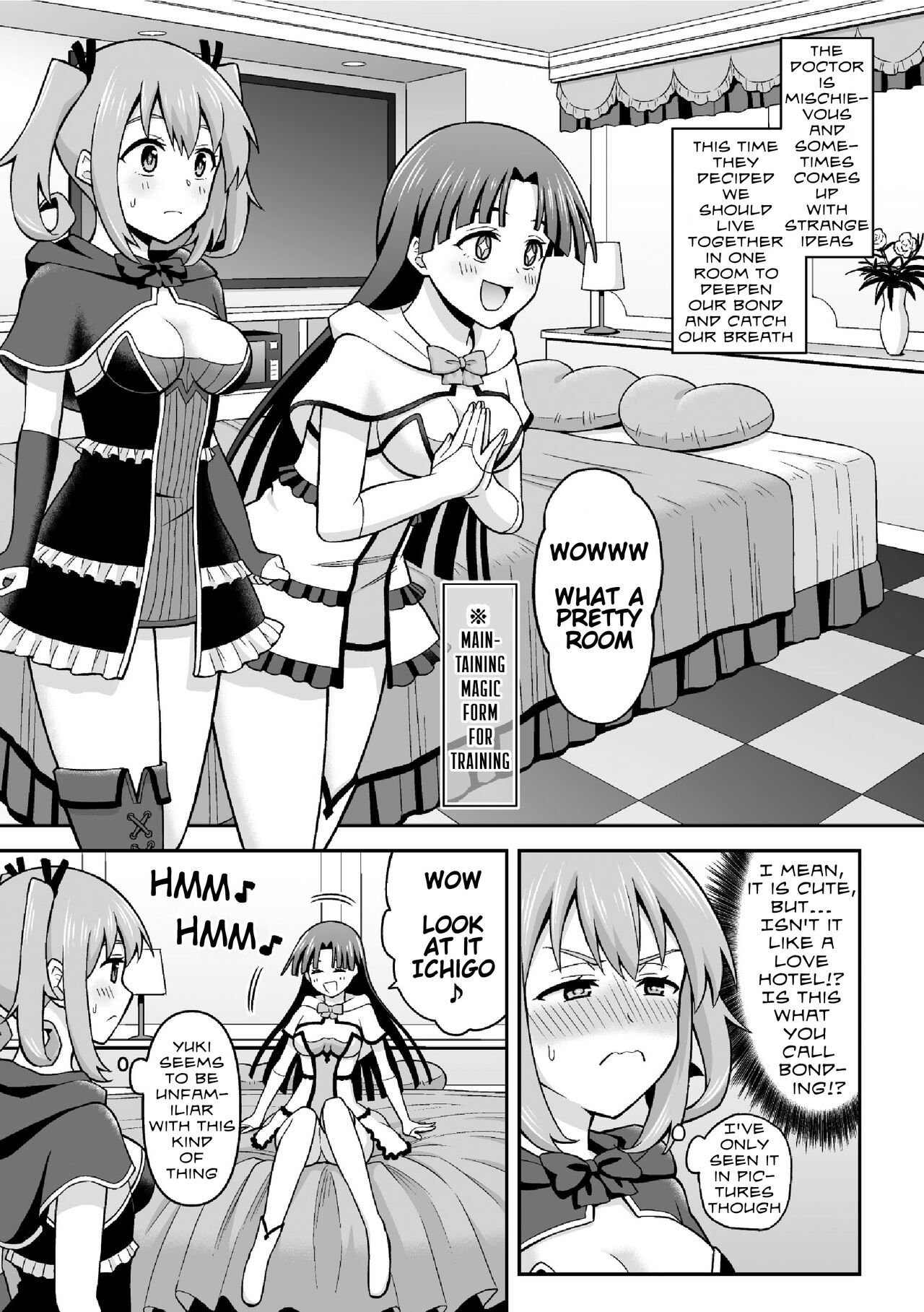 [Hitsumabushi] Sweet Room Magic (2D Comic Magazine Futanai Les Haramase Mesuzao Fuck de Kyousei Chakushou! Vol. 1) [English] [Digital]