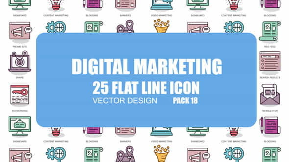 Digital Marketing - Flat Animation - VideoHive 23381230