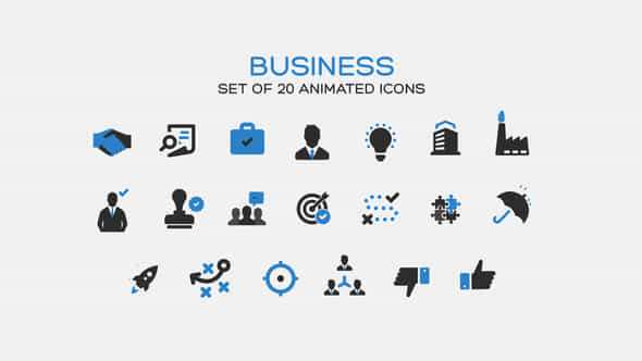 Business Icons - VideoHive 35510694