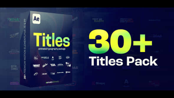 Titles Lower Thirds - VideoHive 51628428