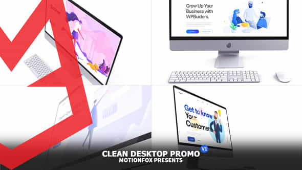 Clean Desktop Website - VideoHive 27979652