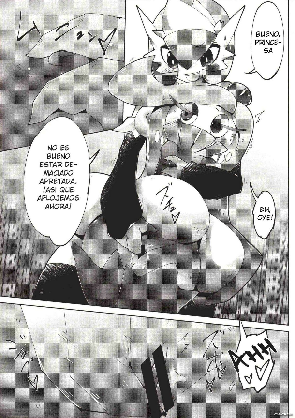 Wagamama ohimesama to jūsha (?)-Tachi (Pokémon) xxx comics manga porno doujin hentai español sexo 