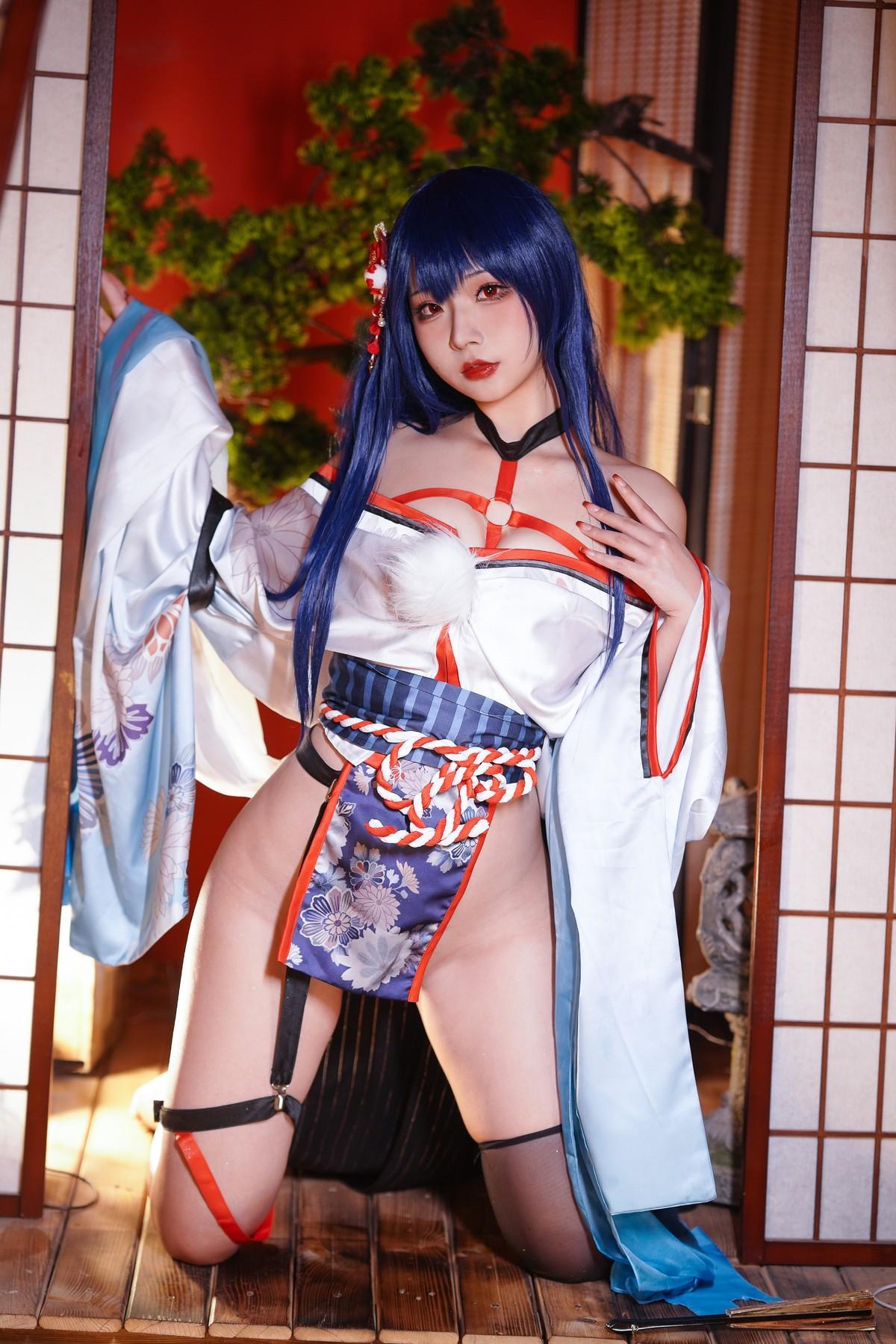 Cosplay Yuuhui玉汇 EroPhone Re 真子-和服抹油 Set.01(40)