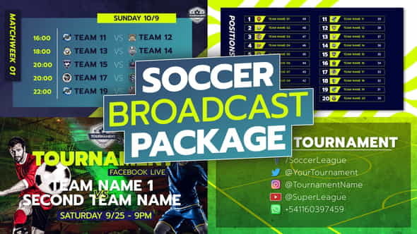 Soccer Broadcast Package - VideoHive 34226444